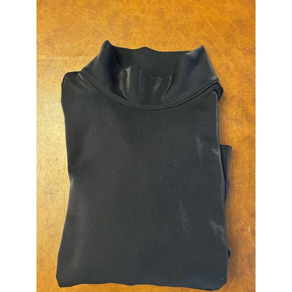 Under Armour Fleece Mirage Mock Neck Pullover Sweatshirt Black Shimmer Women XL - Picture 7 of 7